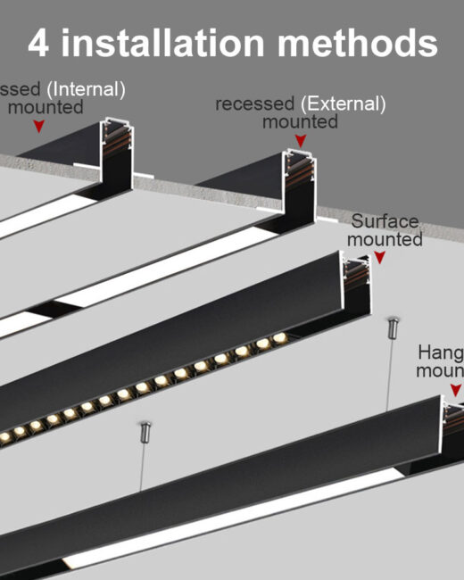 magnetic track light rail